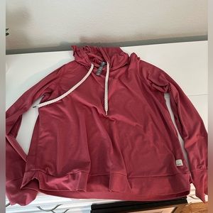 Vuori Halo Essential Hoodie - Size L, red/pink